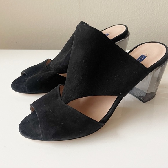 Stuart Weitzman Shoes - STUART WEITZMAN slip on heels size 8.5 Black